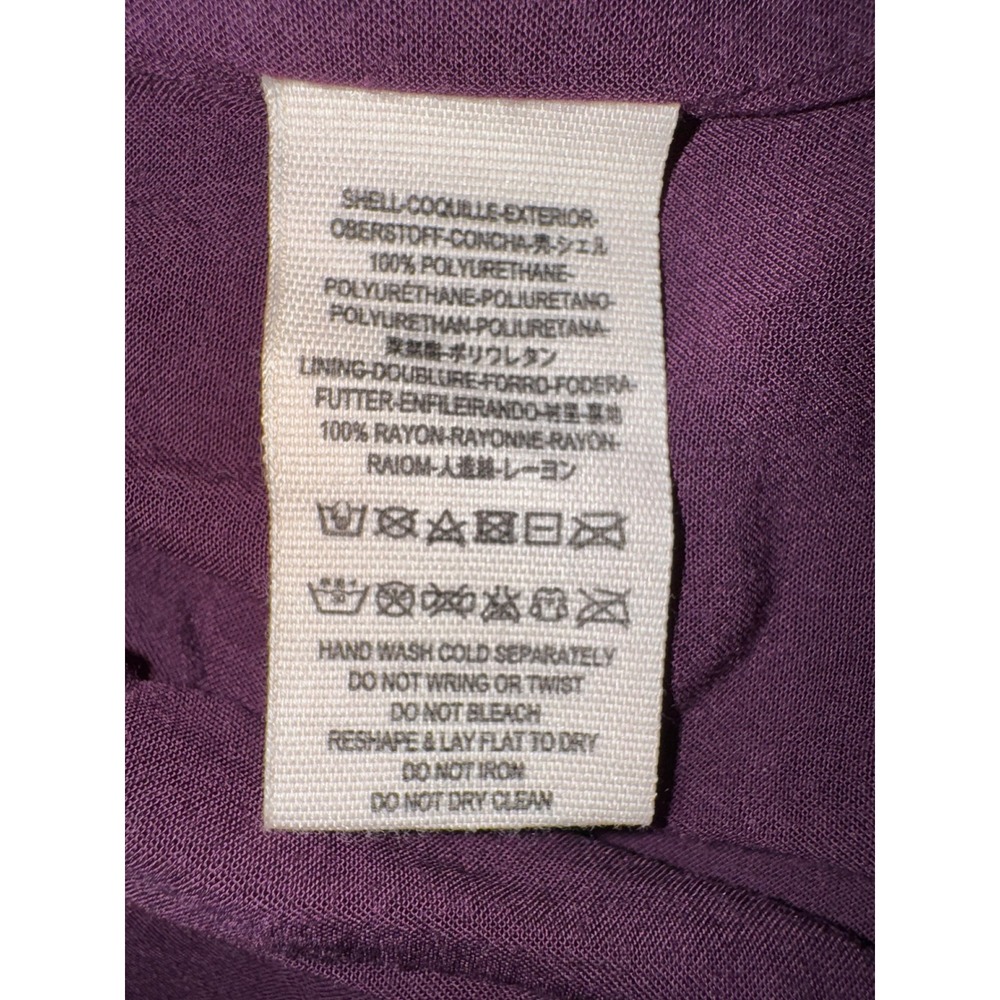 Free People‎ Modern Femme Vegan Leather Mini Skirt Purple Plum Size 4 - Picture 8 of 9